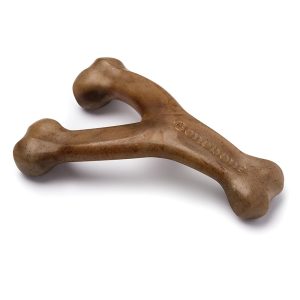 Benebone Wishbone Sturdy Chew Toy for Aggressive Canines, Actual Bacon Taste, Made within the USA, Medium Dimension