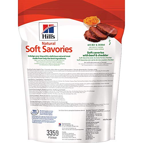 Hill's Pure Savory Beef & Cheddar Canine Treats, 8 oz. Bag