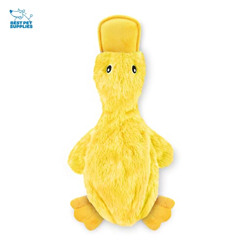 Prime-Rated Crinkle Canine Toy for All Breeds - Lovable No-Stuffing Duck with Mushy Squeaker, Good for Indoor Puppies and Senior Canine, Plush and Mess-Free Chew Toy